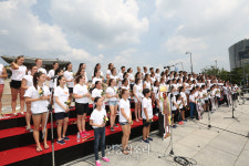 세계 인도주의의 날 앞두고 열리는 어린이합창제[포토]