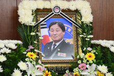 경찰병원 장례식장 마련된 고 김창호 경위 빈소[포토]