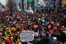 청와대 앞을 가득메운 시민들[포토]
