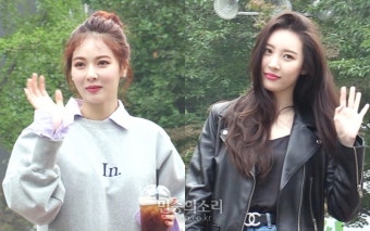 [영상] 현아와 선미, 뮤직뱅크 출근길에도 빛난 존재감