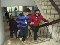 옥천서, 인권 향상 장애체험 가져 눈길