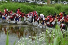 제천 하소천에 토종어류 방류