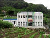 옥천군 환평 약초마을 들어서 눈길
