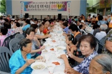 뉴-증평라이온스클럽, 지역 어르신에 삼계탕 대접