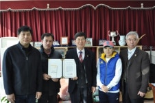 음성 감곡 왕장3리, 감곡초 축구부 발전기금 전달