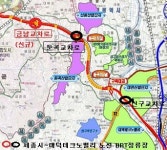 세종시~대덕테크노밸리 BRT도로에 정류장 3개 설치