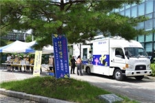 사랑의 밥차 청전동 주공1차서 운영