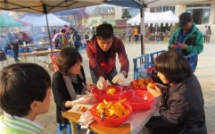 공주시 반포면 상신리에서 18일부터 곶감 만들기 축제