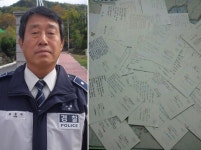 영동署 한윤석 경위, 추풍령중 전교생에게 감사편지 받아