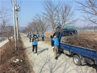 충주시 봉방동 바살위, 벚꽃길 가로수 정비