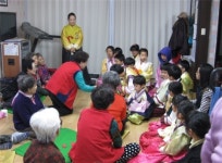 아이들세상 지역아동센터아동들, 교현안림동 경로당 방문