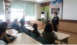 구본숙 단양경찰서장, 가곡중학교 특강