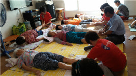 충주 발사랑 행복봉사단, 발마사지 봉사활동