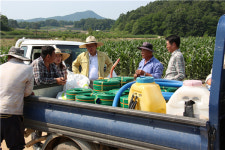 충주 중앙탑면 가뭄 극복 돕겠습니다