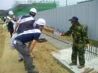 음성 건설현장서 안전 캠페인