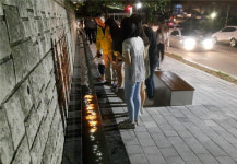 영동역~용두공원 구간 포도·와인거리 조성공사 눈길