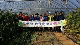 음성군 공무원 봉사단 농촌일손돕기 나서