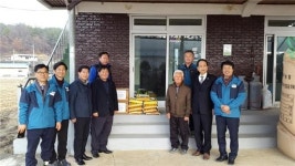 ㈜조이테크, 문백면 어려운 이웃에 쌀 전달
