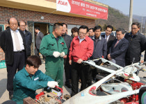 이동필 농림축산식품부 장관, 괴산 방문