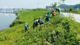 충주 칠금금릉동 새마을, 충주천변 쓰레기 수거