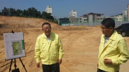 이필용 음성군수, 금왕읍 종합정비사업 현장점검