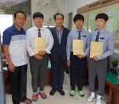 ㈜동영이엔지 김병준 대표, 목도고에 장학금 기탁