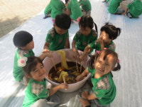 남성유치원, 반딧불이 천연염색 체험활동