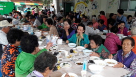 청주 사직1동 경로잔치