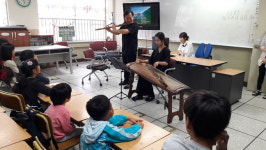 청주시립국악단, 문화 갈증 아이들에 흥겨운 우리가락 선물