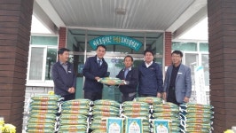 이월면 노곡마을 신현칠 이장 이웃돕기 쌀 기탁