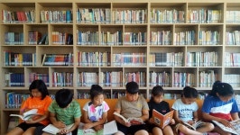 영동 초강초, 전교생 함께 하는 아침 책 읽기 눈길