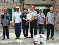 청남농협, 경로당에 쌀 100포 전달 