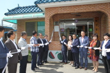 진천군 덕산면 매산마을 충북 1365 나눔마을 만들기 현판식 개최