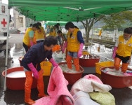 대한적십자옥천봉사회, 군북면 취약계층 세탁봉사 실시