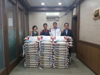 충주 노은정미소 정광용 대표, 저소득가구 위해 햅쌀 600kg 기탁