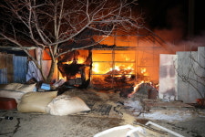 단양군 영춘면 축사 화재 발생