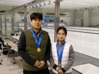 김경애-성지훈 조, 동계체전 컬링 믹스더블 우승... 김지윤-정병진 조에 10-7 제압