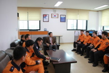 권대윤 충북소방본부장, 증평소방서 격려 방문