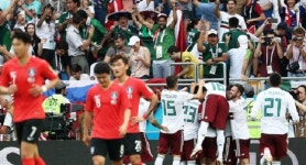 한국, 멕시코에 1-2 패배... 16강 '빨간 불'