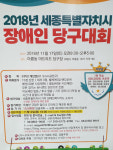 1회 세종시 장애인당구대회 17일 아름동서