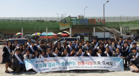 충북수출클럽·중기청, 전통시장 장보기