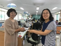 옥천 깻잎 축제 중 판매장 수익금, 기부 손길 이어져