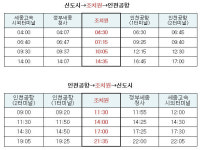 11일부터 세종 조치원→인천공항 버스 하루 4회 운행