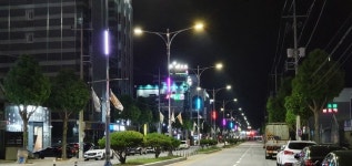 봉방동 애향로거리, 가로등 경관조명으로 환하게 밝히다