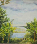 금강사랑 그림 그리기 대상에 빛나는 금강의 밤