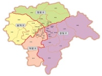 청주 4개 선거구 인구 변화