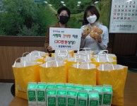 청주 로뎀베이커리, 결식우려 아동 위한 간식보따리