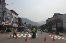 단양군, 주요 도심지 간선도로 차선도색 추진