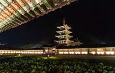 부여 백제문화단지 사비궁 내 홍제문 개방