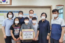 충주 달천동 월천회, 사랑의 마스크 전달